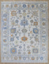 9 X 12 Ft Indoor Area Rug, Abstract Design Rug, Indian Hand Knotted Rug, Oriental Rug, Living Floor Rug Home Decor